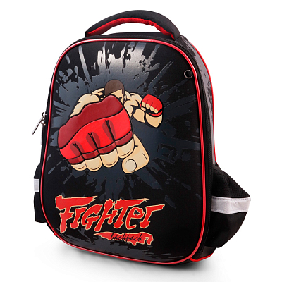 Рюкзак "Hatber", 38x29x11см, EVA-материал, 1 отделение, 2 кармана, серия "Ergonomic Light - Fighter"