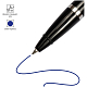 Ручка шариковая настольная "OfficeSpace", 0,7мм, синяя, чёрный корпус, металлическая цепочка