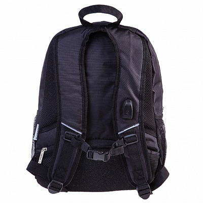 Рюкзак "Hatber", 42x29x12см, полиэстер, 3 отделения, 6 карманов, USB-выход, серия "Street - Стиль Vogue"