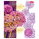 Тетрадь "Hatber", 48л, А5, линия, 3D фольга, ламинация, на скобе, серия "Painted Flowers"