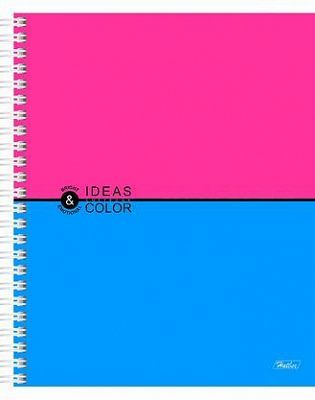 Тетрадь 96л А5ф клетка на гребне NEON серия -Ideas Color-