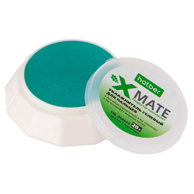 Гелевый увлажнитель для пальцев "Hatber X-Mate", 20гр, в картонной упаковке