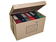 Короб картонный архивный "Kris" АС-18, 500х330х310мм, откидная крышка, бурый