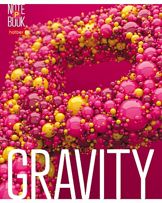 Тетрадь "Hatber", 96л, А5, клетка, лак, на скобе, серия "Gravity"