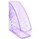 Лоток пластиковый вертикальный для документов А4 "Стамм Тропик", 245x110x263мм, тонированный, светло-фиолетовый