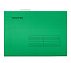 Папка картонная подвесная для документов "Staff", А4, 350х240мм, 80л, 200гр/м2, V-образная, зелёная