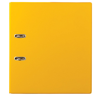 Папка-регистратор "Brauberg", А4, 70мм, 500л, арочный механизм, двустороннее ПВХ-покрытие, жёлтая