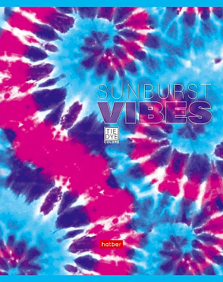 Тетрадь "Hatber", 48л, А5, клетка, на скобе, серия "Tie Dye"