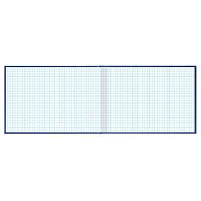 Книга учёта "Brauberg", 160л, А4, клетка, горизонтальная, обложка бумвинил, твёрдый переплёт, синяя