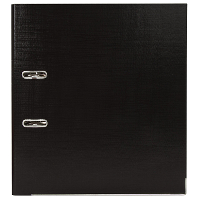 Папка-регистратор "Brauberg Extra", А4, 75мм, 500л, арочный механизм, двустороннее пластиковое покрытие, нижняя металлическая окантовка, чёрная