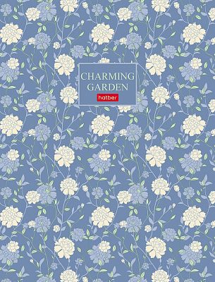 Тетрадь "Hatber", 160л, А5, 4-х на кольцах, клетка, серия "Charming Garden"