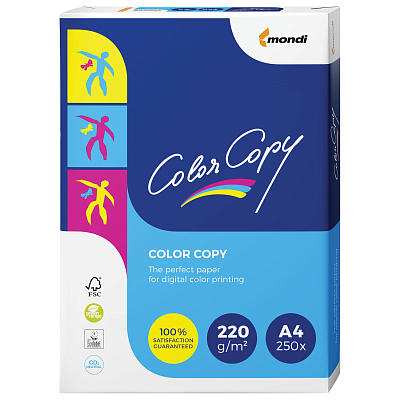 Бумага матовая для печати "Color Copy", A4, 220гр/м2, 250л, класс A++