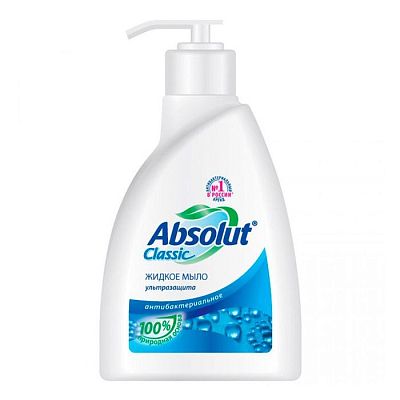 Жидкое мыло "Absolut", Ультразащита, 250мл
