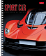 Тетрадь "Hatber", 48л, А5, клетка, лак, на гребне, серия "Sport Car"