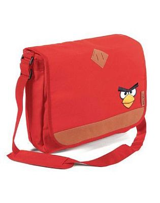 Сумка "Hatber", 31х36х11см, полиэстер, серия "Angry Birds - Elite - Красная"