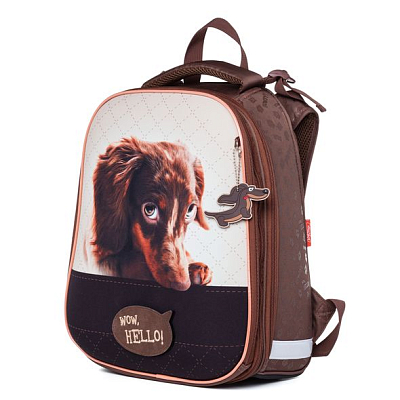 Рюкзак "Hatber", 37x29x17см, EVA-материал, 2 отделения, 1 карман, серия "Ergonomic - Щенок"