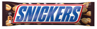 Шоколадный батончик Snickers маленький 50,5 гр