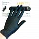 Перчатки нитриловые "Gloves" UNEX, без пудры,100шт/упак ( 50пар), размер L, чёрные 