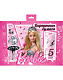 Набор цветной бархатной бумаги "Hatber", 5л, 5цв, А5, в папке, серия "Barbie"