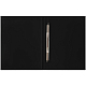 Папка пластиковая для документов "OfficeSpace", А4, 100л, 450мкм, корешок 14мм, пружинный скоросшиватель, чёрная