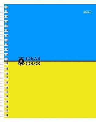 Тетрадь 96л А5ф клетка на гребне NEON серия -Ideas Color-