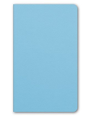 Бизнес-блокнот "Hatber", 128л, А5, без линовки, мягкий переплёт, eco-кожа, серия "Majestic - Голубой"