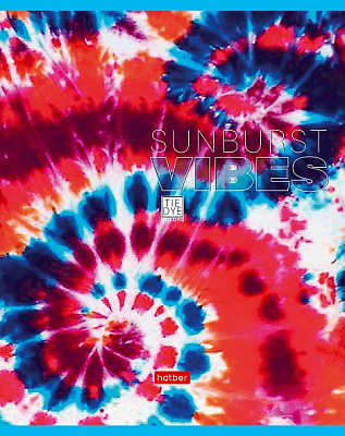 Тетрадь "Hatber", 48л, А5, клетка, на скобе, серия "Tie Dye"