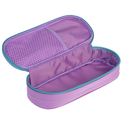 Пенал "Hatber", 220х90х50мм, 1 карман, на молнии, 3D фольга, серия "В тропиках"