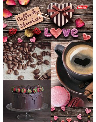 Бизнес-блокнот "Hatber", 160л, А6, клетка, интегральный переплёт, серия "Coffee&Chocolate"