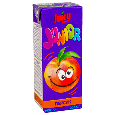 Сок "Juicy Junior", Персик, 200мл