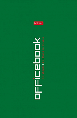 Блокнот "Hatber", 80л, А5, клетка, на скобе, серия "Office Book"