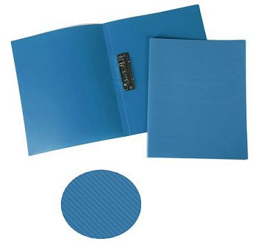 Папка пластиковая Berlingo с боковым зажимом LINE, корешок 14, синяя