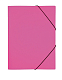 Папка пластиковая "Hatber HD", А4, 500мкм, с клапанами, на резинке, серия "Diamond Neon - Розовая"