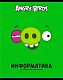 Тетрадь предметная 48л А5ф Со справ.инф в клетку выб лак-ANGRY BIRDS- ИНФОРМАТИКА