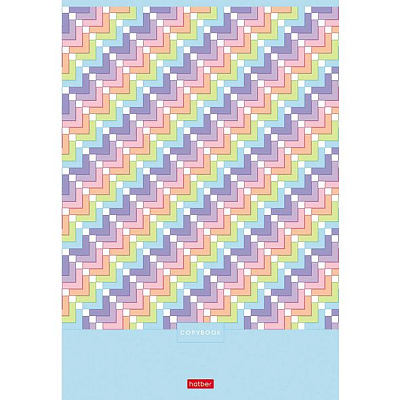 Тетрадь "Hatber", 80л, А4, клетка, на скобе, серия "Pattern Collection"