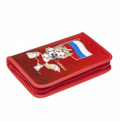 Пенал "Hatber", 195х129мм, 1 отделение на молнии, серия "ЧМ по футболу 2018"