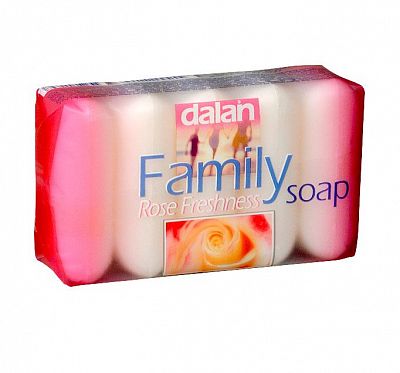 Мыло туалетное "Dalan Family", Роза, 75гр, 5 штук в упаковке