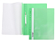 Папка-скоросшиватель пластиковая "Hatber", А4, 140/180мкм, перфорация, прозрачный верх, зелёная