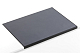 Настольное пластиковое покрытие "Durable", 65x52см, загнутый край, прозрачный верхний слой, чёрное