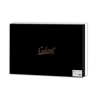 Настольный набор "Galant", 7 предметов, экокожа, глянцевый, чёрный