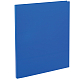 Папка пластиковая для документов "OfficeSpace", А4, 100л, 450мкм, корешок 14мм, металлический зажим, синяя