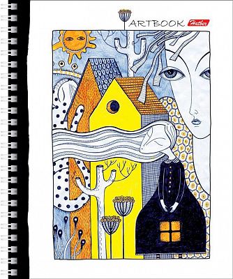 Тетрадь "Hatber", 80л, А5, клетка, на гребне, серия "Art Dreams"