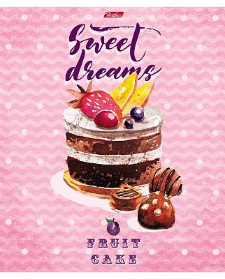 Тетрадь "Hatber", 80л, А5, линия, на скобе, серия "Sweet Dreams"