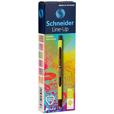 Линер "Schneider Line-Up", 0,4мм, чёрный