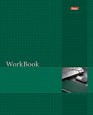 Тетрадь "Hatber", 96л, А5, клетка, тиснение, сшито-клеено, серия "WorkBook - Зелёная"