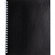 Тетрадь "Hatber", 96л, А5, клетка, обложка бумвинил, на гребне, серия "Metallic - Чёрная"