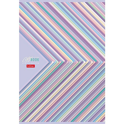Тетрадь "Hatber", 96л, А4, клетка, на скобе, серия "Gentle Design"
