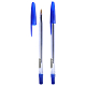 Ручка шариковая "Стамм 111", 1мм, синяя, чернила на масляной основе, прозрачный корпус