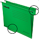 Папка картонная подвесная "Esslte Plus", Foolscap, 412x240мм, 300л, 210гр/м2, зелёная, 25шт в плёнке
