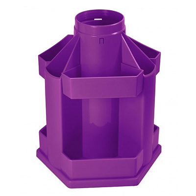 Настольный органайзер "Стамм Maxi Desk Violet", без наполнения, вращающийся, фиолетовый